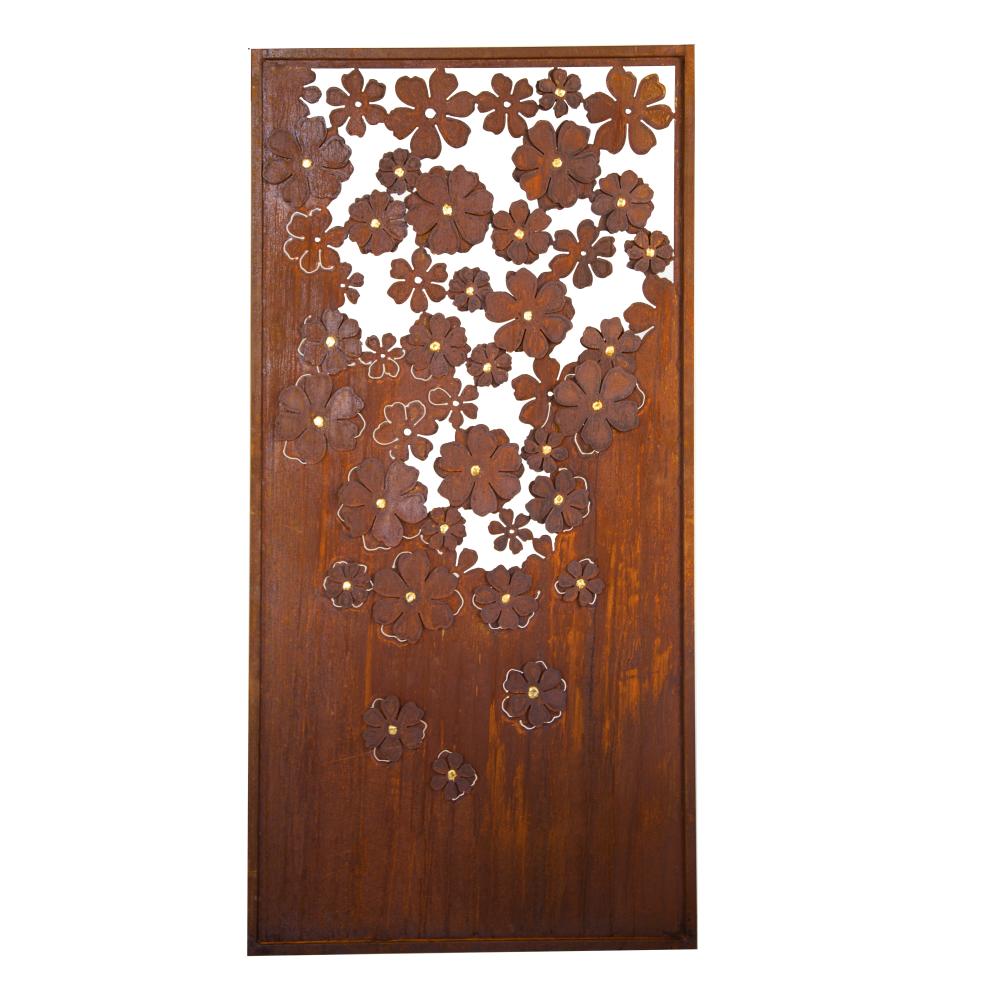 Rost Paravent Blütentraum 1000x2000 mm