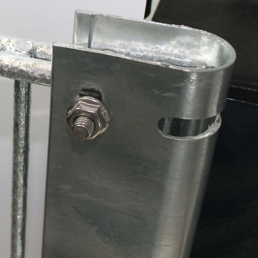 Zaunanschlussset 1200 mm, U-Profil feuerverzinkt