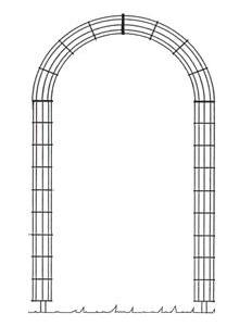Ranko® Rankbogen 2350 x 1550 mm zum Aufdübeln, F1