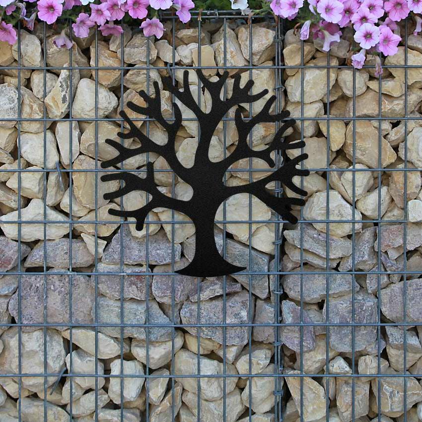 Wanddekoration Baum des Lebens klein schwarz
