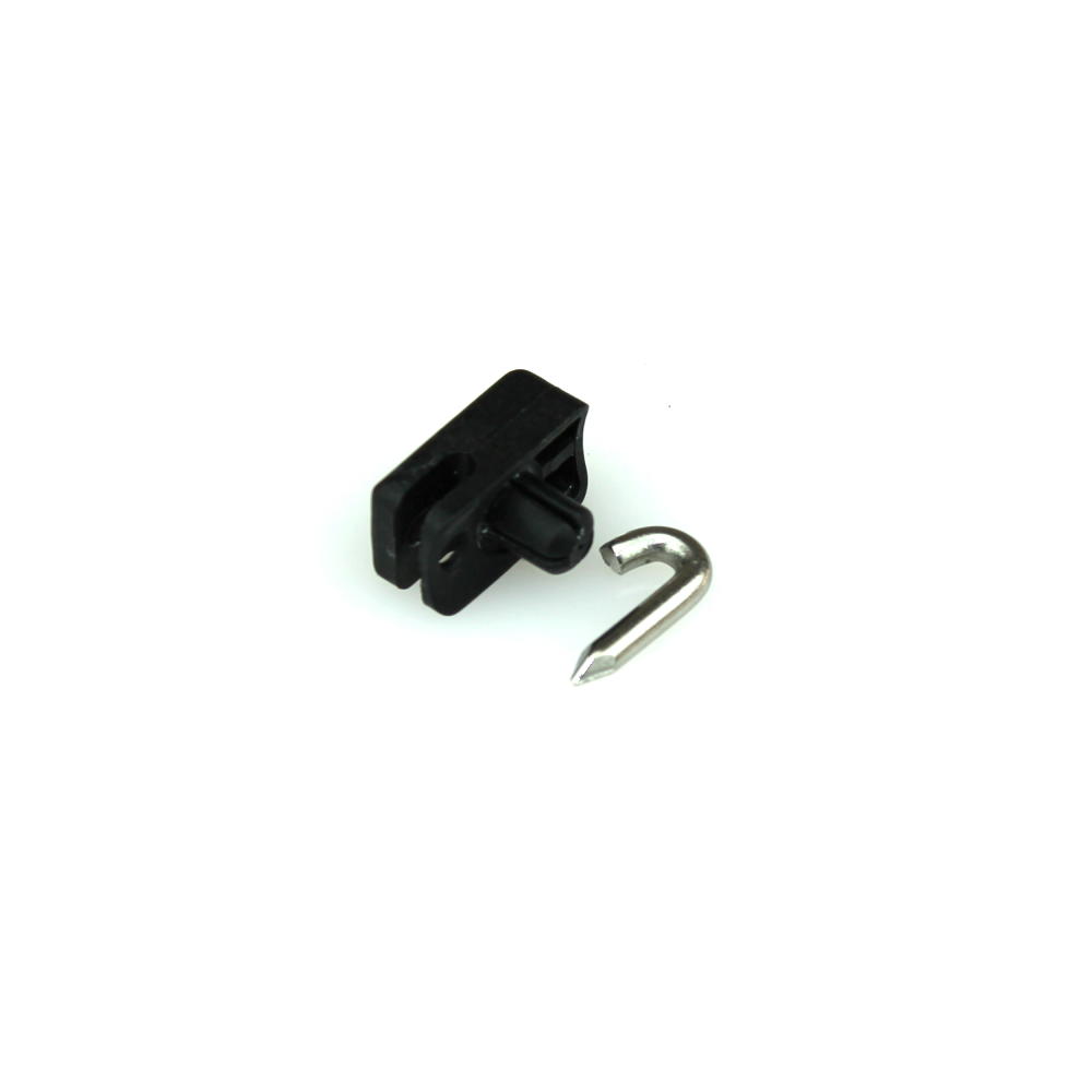 Spanndrahthalter Ø 4,0 mm inkl. Einschlagstift schwarz