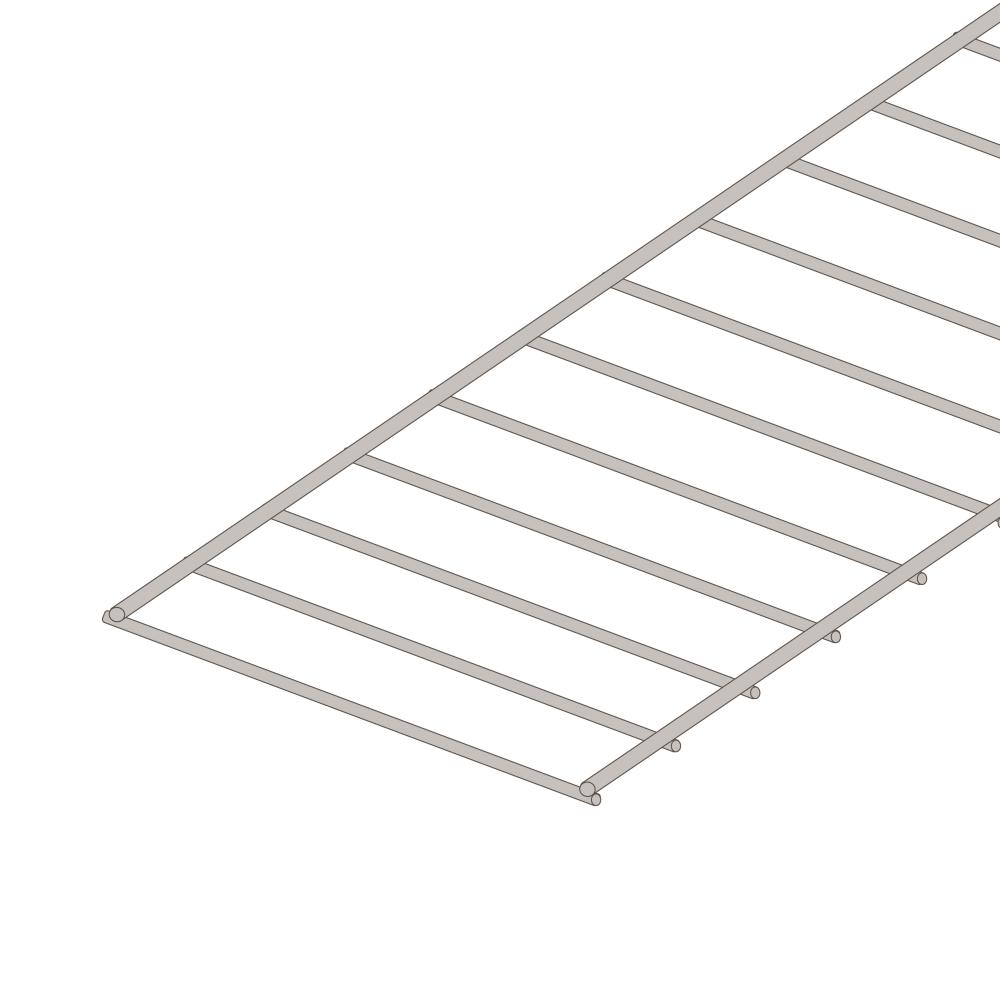 Wandsystem 230 mm Pergone® Abdeckgitter mit Klammerset