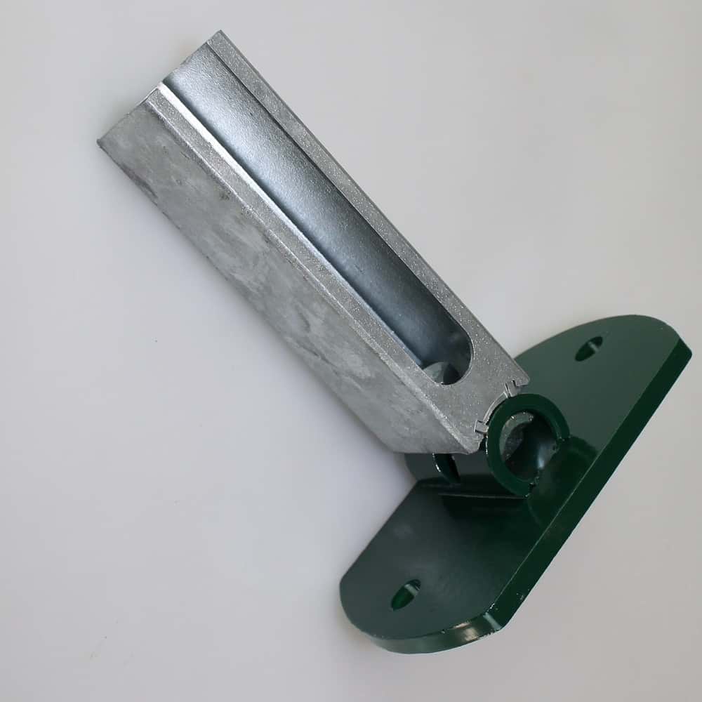 Bodenplatte für Rechteckrohr 60x40mm, bis 1230 mm Flexi grün