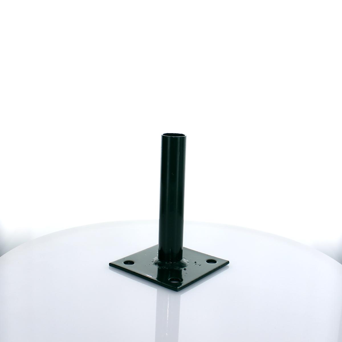 Bodenplatte für Rundpfosten 34mm / 100x100x4,0mm / grün