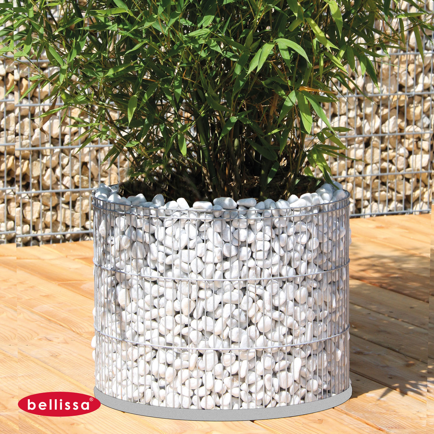 Gabione Blumentopf Ø 400 x 300 mm
