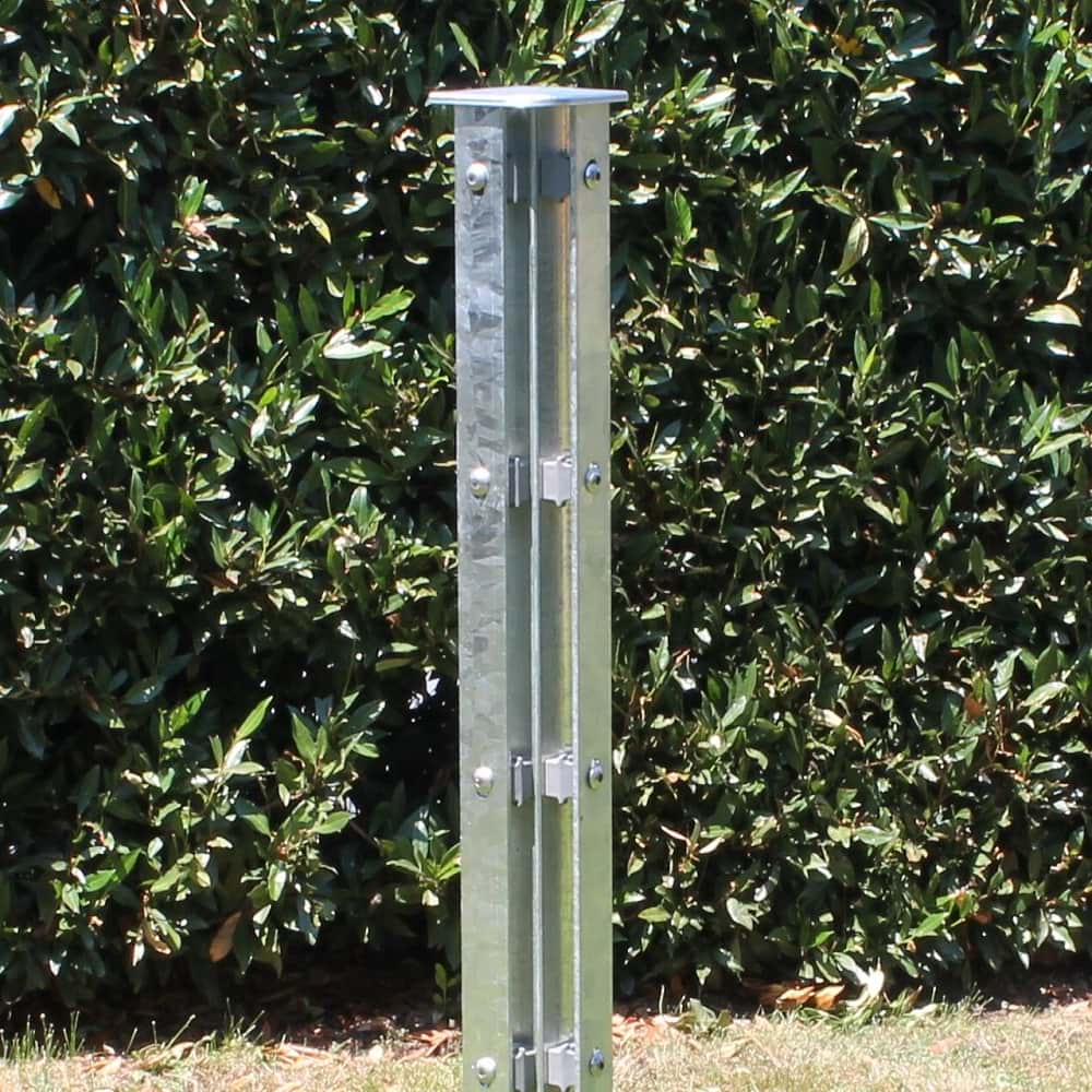 Höhe 1630 mm verzinkt, Zaunpfosten 60x60 mm Typ HS Eck