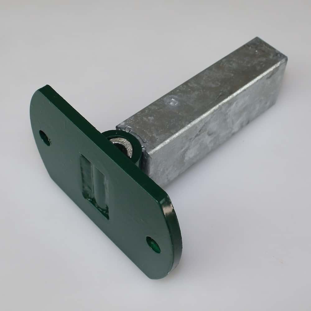 Bodenplatte für Rechteckrohr 60x40mm, bis 1230 mm Flexi grün