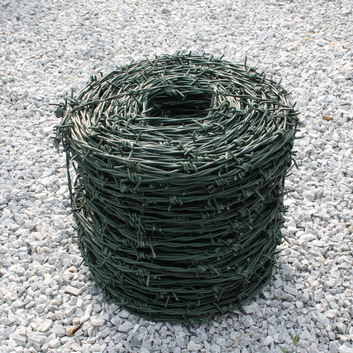 Stacheldraht 200 Meter verzinkt grün beschichtet 2,8 mm