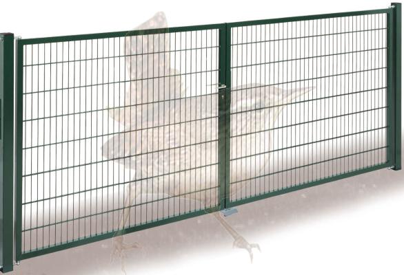 DINO Höhe 1250mm, Tor Basic 2-flgl. 3000mm, grün