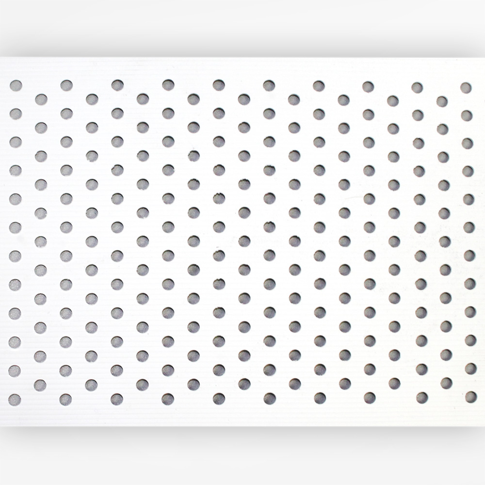Der stabile Sichtschutzstreifen 190 x 2550 mm gelocht weiß