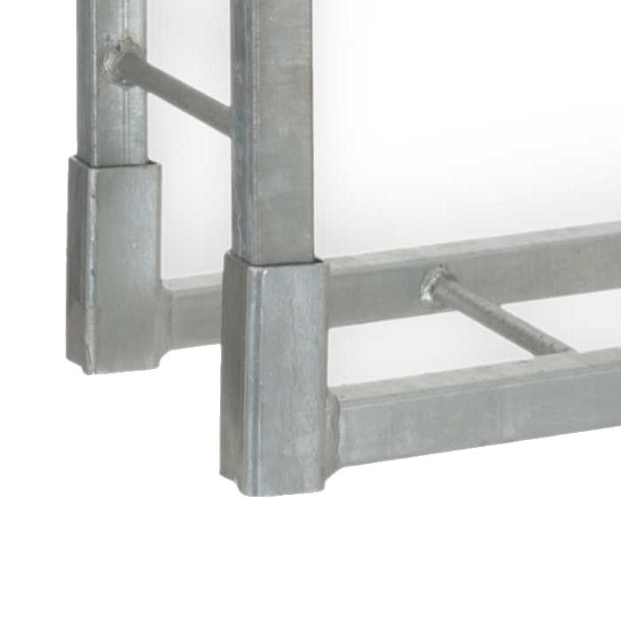 Brennholz-Ständer 1500 x 800 mm verzinkt