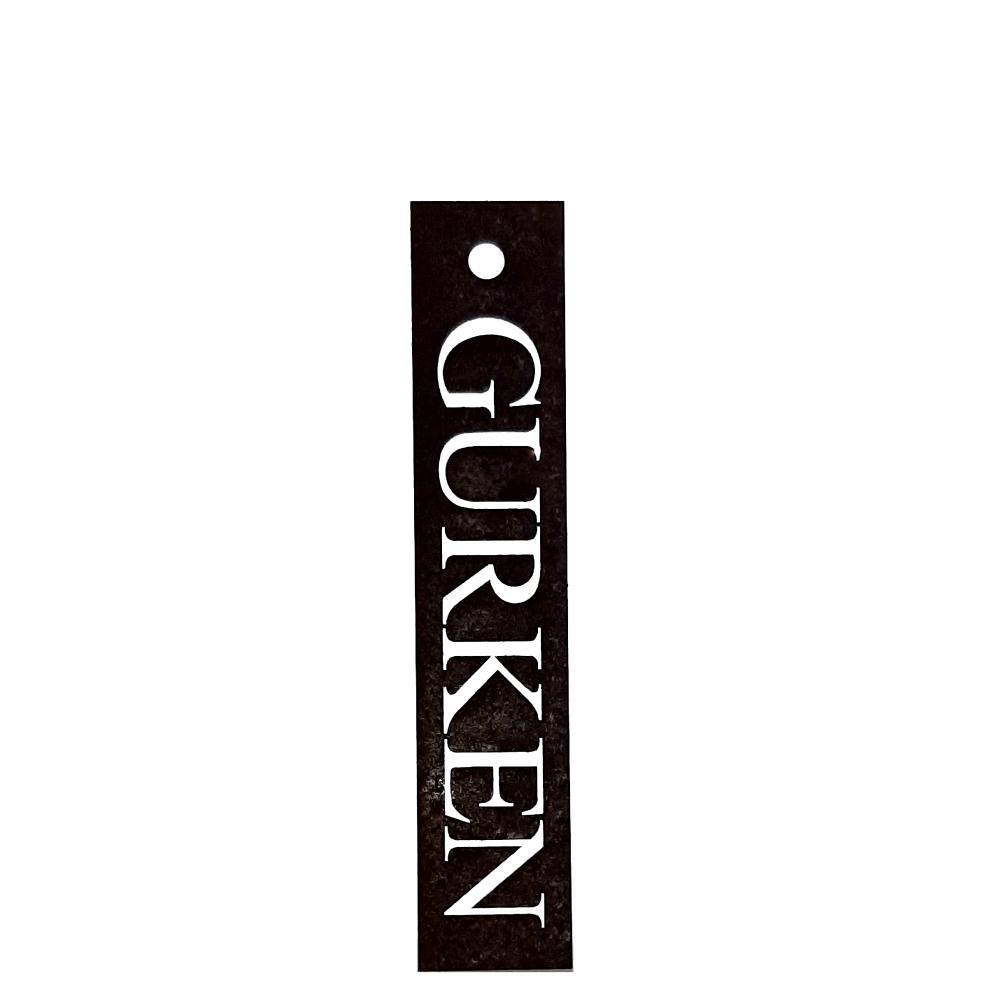 Rost Gemüseschild Gurken