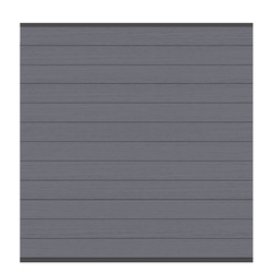 Sichtschutz WPC Classic 1780 x 1830 mm anthrazit - Leiste anthrazit