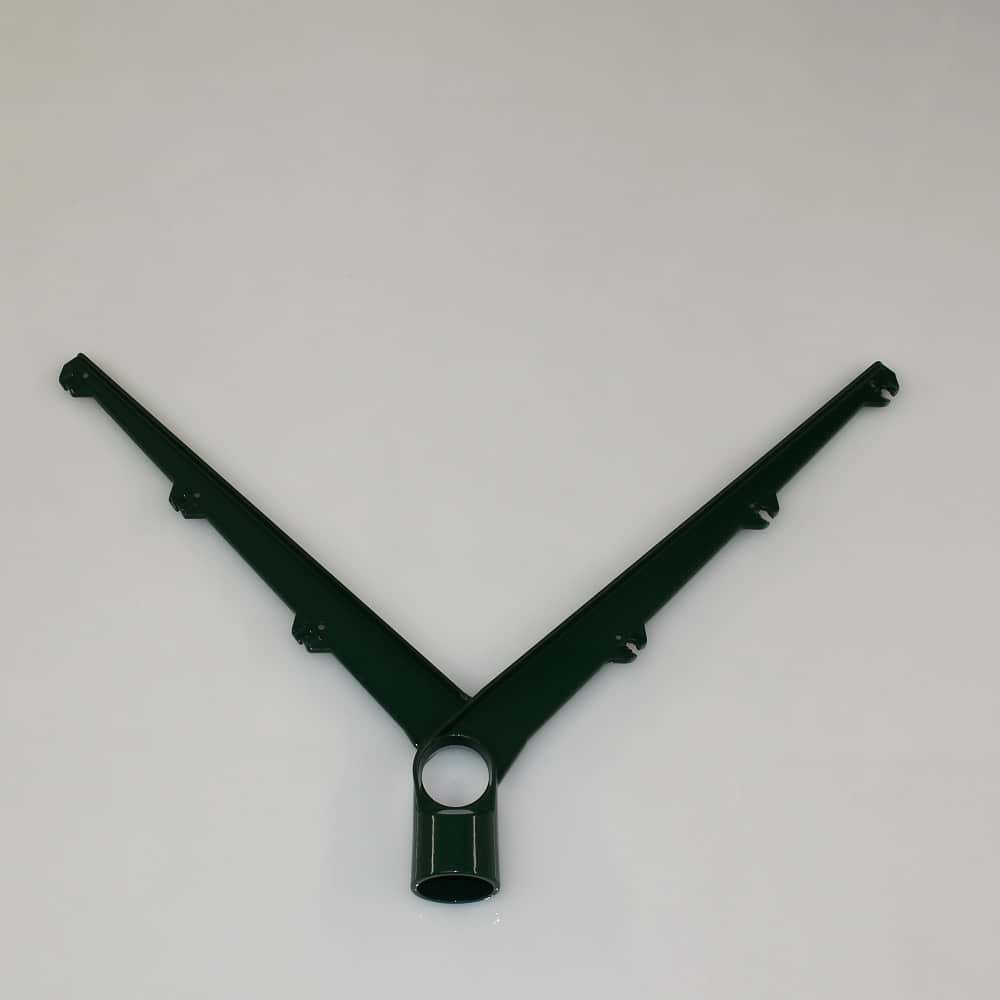 Stacheldrahtabweiser für Ø 048 mm Typ Y-Halter grün