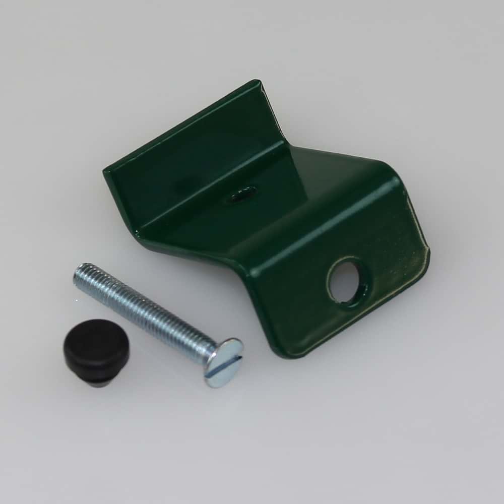 Anschlagwinkel für Kombitor verzinkt, grün beschichtet