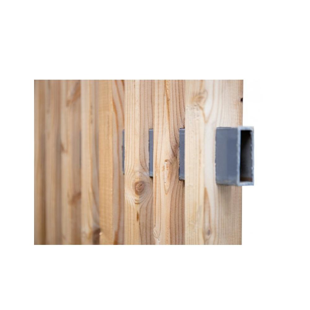 Holz-Design-Zaun Lattenzaun Durchblick 1800x1800 mm