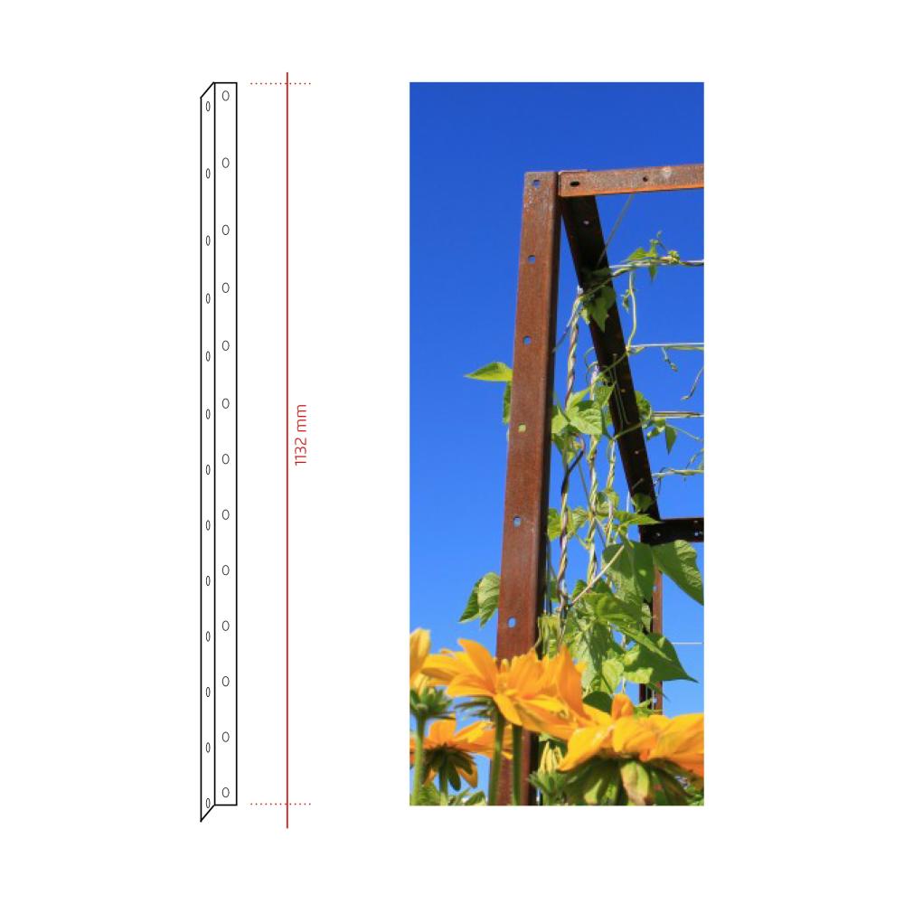 Hochbeet Urban Corten Rankhilfe Stütze