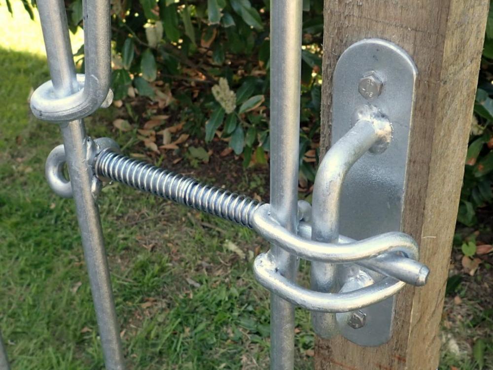 Steckzaun Poolfix Wandhalter für Torverriegelung verzinkt
