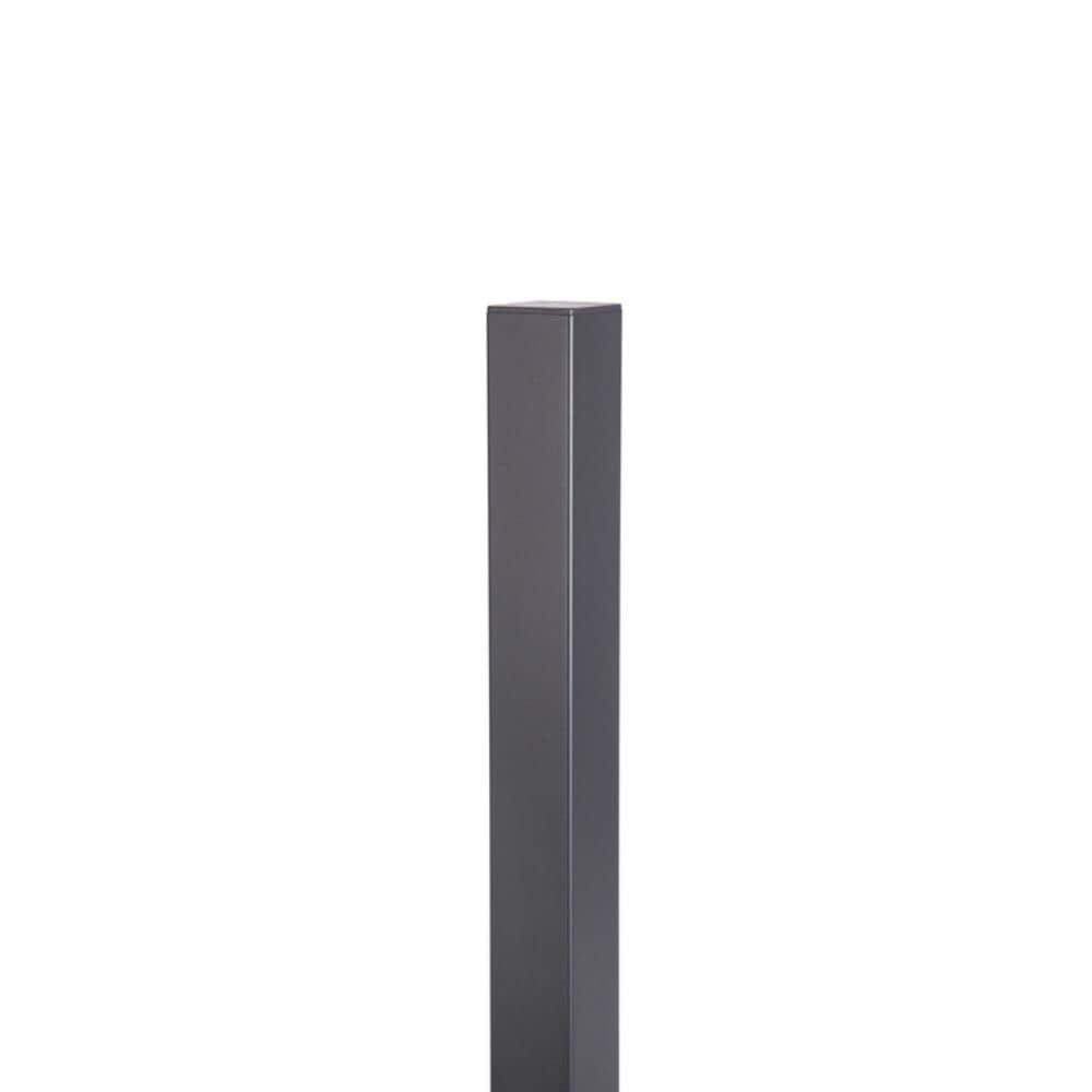 Zaun BREISGAU/FREIBURG Pfosten 1000 mm 51x51 mm schwarz