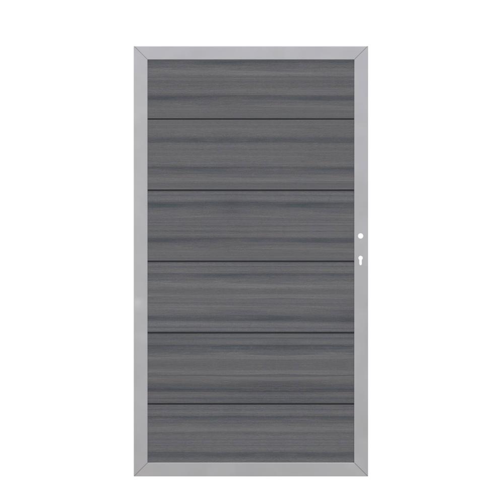 Tor WPC Platinum XL 0980 x 1800 mm 1flgl. grau DIN rechts