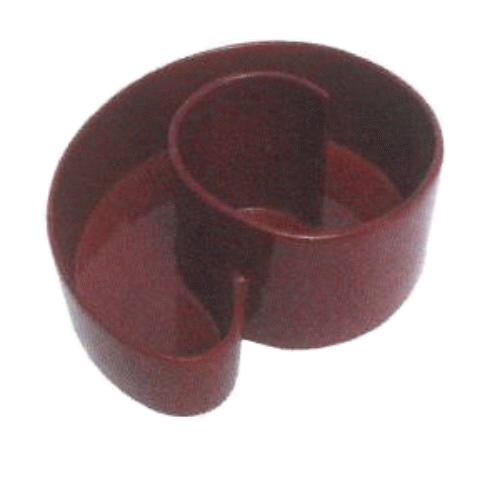 Kräuterspirale rot glasiert 240x150x290 mm