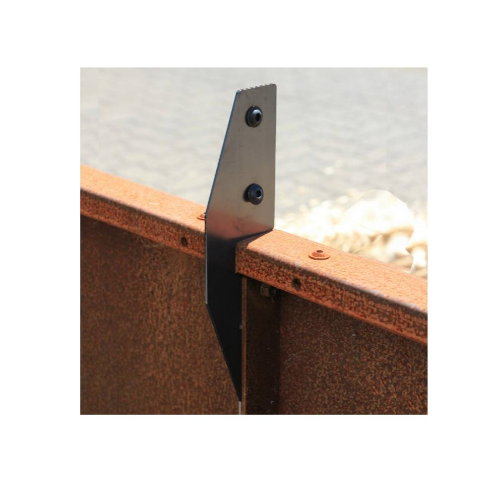 Hochbeet Urban Corten Rankhilfe Konsole Mitte