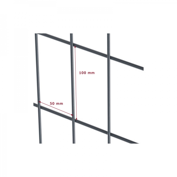 Höhe 1530 mm, Bekafor® Classic, Gitter in anthrazit
