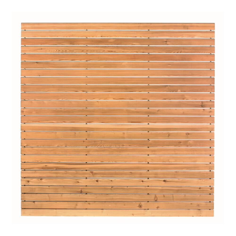 Holz-Design-Zaun Sichtschutz Rhombus Lärche 1800x1800 mm