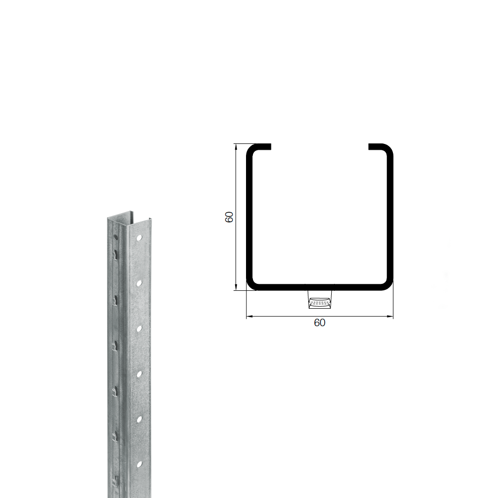 Weinbergpfosten 2,50 m - Leova® 60/60 mm