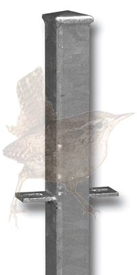 Mittelpfosten verzinkt, Zaunhöhe 600 mm