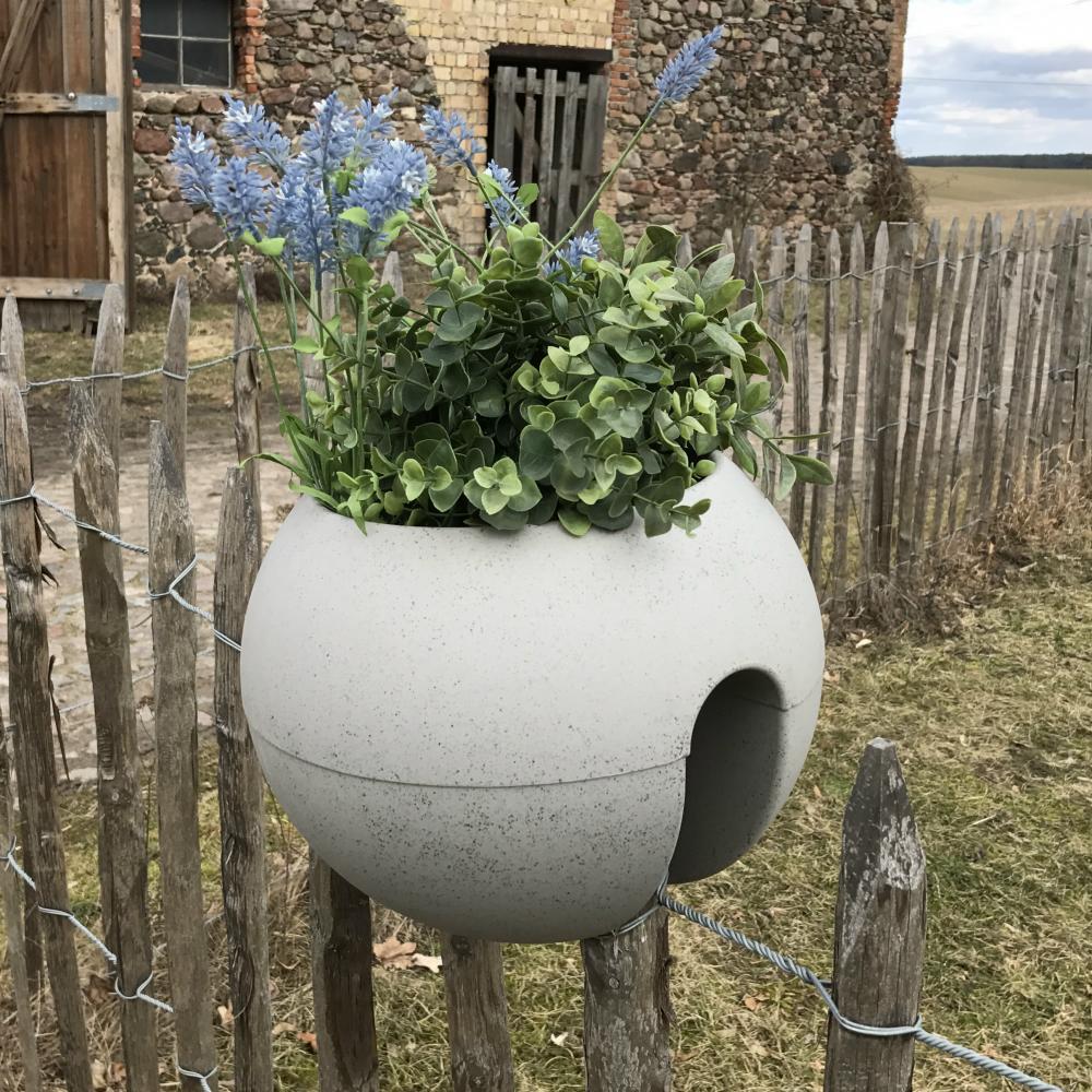 Pflanzbehälter Bloomball Kugel 300 mm Beton-Optik
