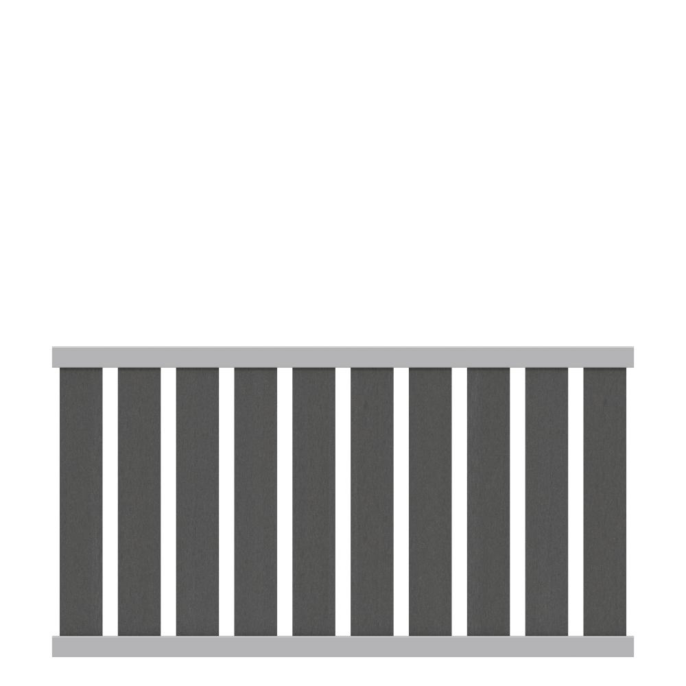 Vorgartenzaun RAJA WPC Alu XL - Zaunelement
