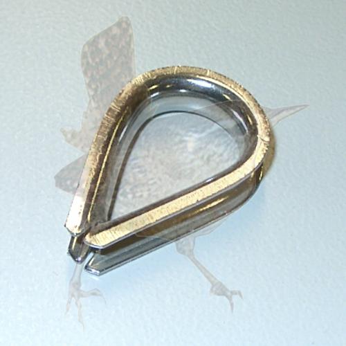Kausche für Stahlseil 6 mm Edelstahl