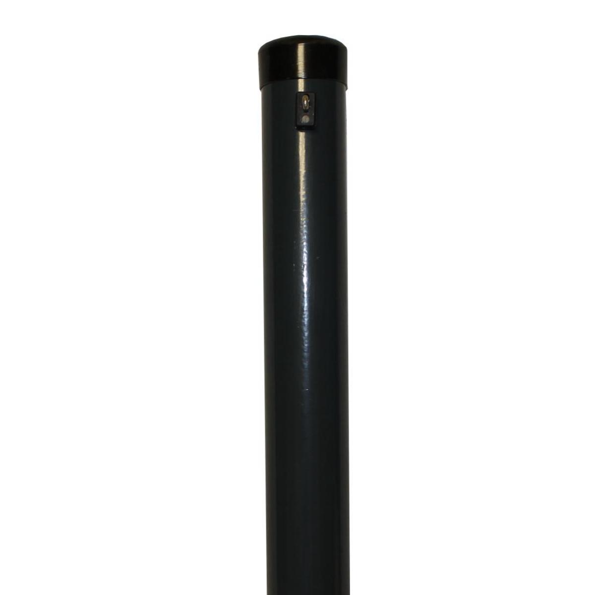 Zaunhöhe 2000 mm, Pfosten anthrazit Ø 76x2750 mm
