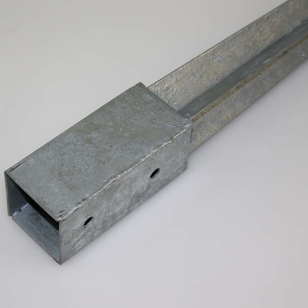 Einschlag-Bodenhülse 61x61x750 mm verzinkt