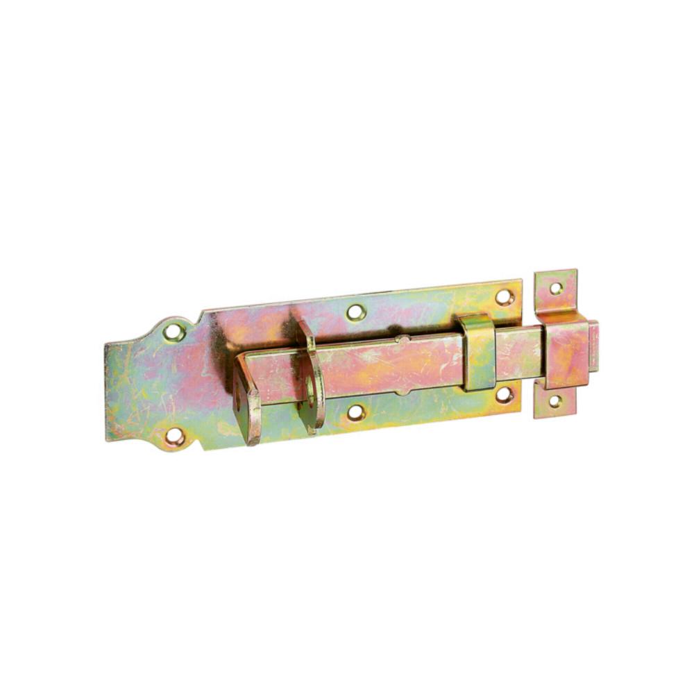 Türriegel Schlossriegel gerade 180 x 64 mm gelb-verzinkt