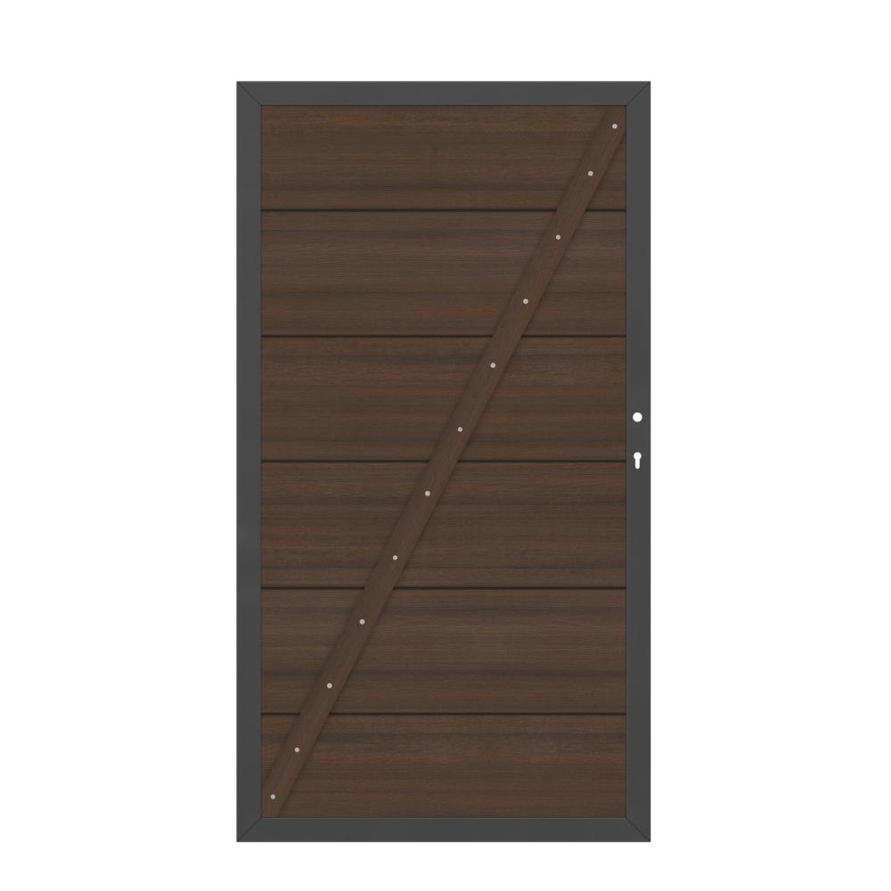 Tor WPC Platinum XL 0980 x 1800 mm 1flgl. braun