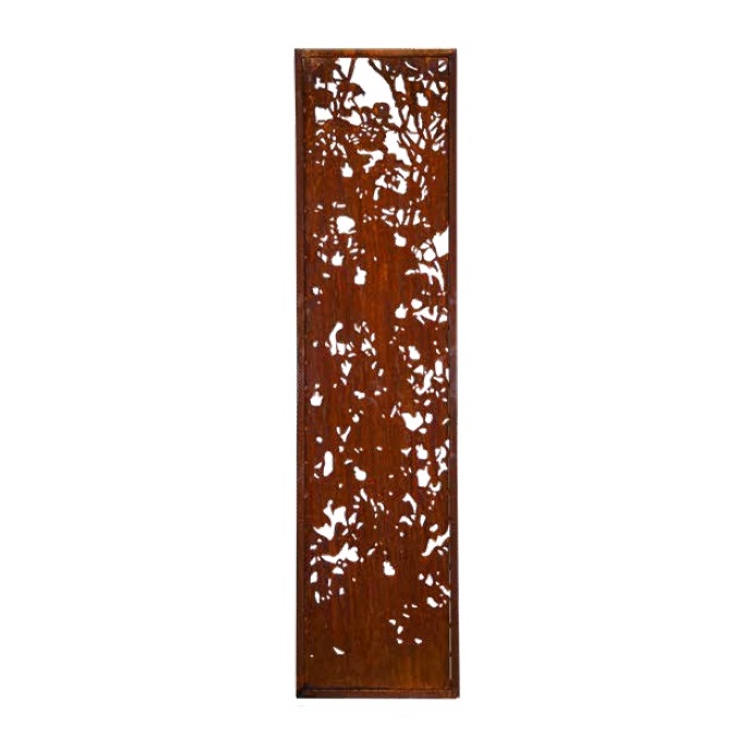 Rost Paravent 0500 x 2000 mm Canopy Blätterdach