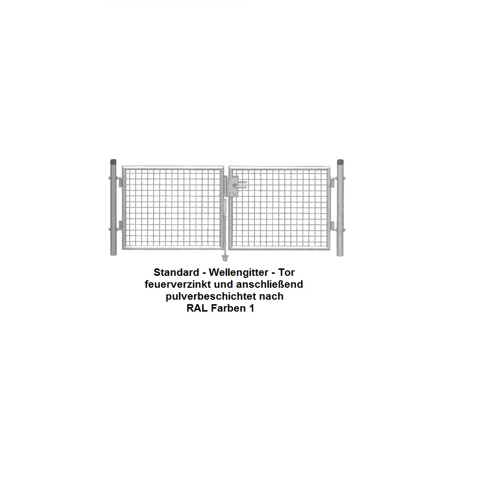 Gartentor 4000 x 2000 mm Farben 1