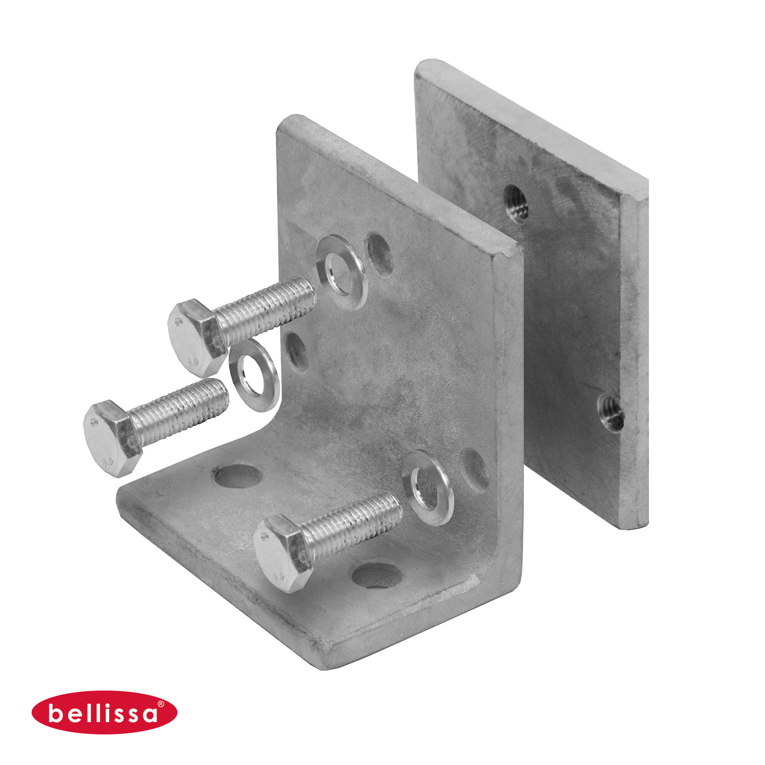Bodenplatte für Rechteckrohr 100x30 mm Winkel