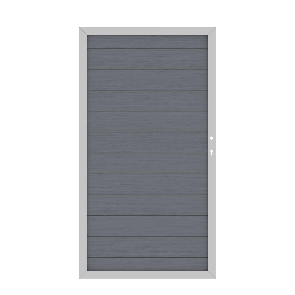 Sichtschutz Toranlage WPC Platinum 3600 x 1800 mm 2flgl. Wunschmaß