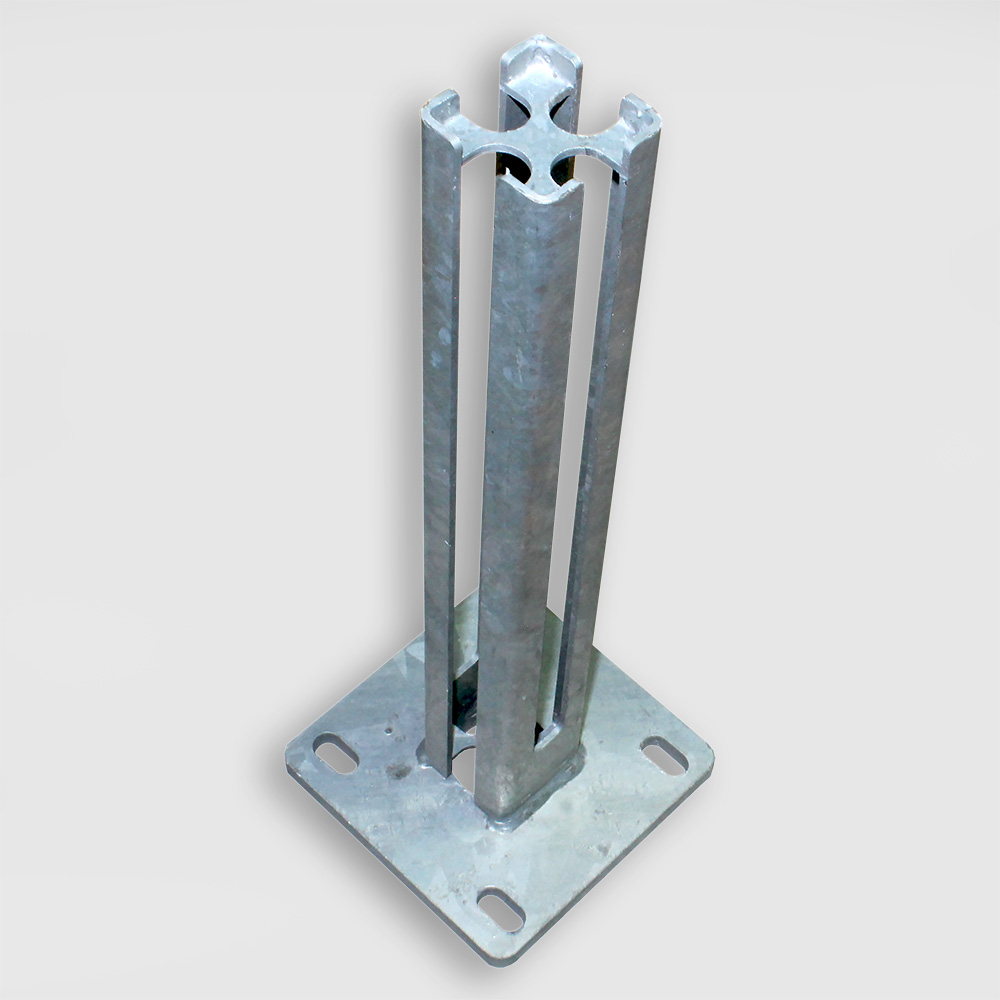 Bodenplatte für Torpfosten 60 x 60 mm vz MEDIUM