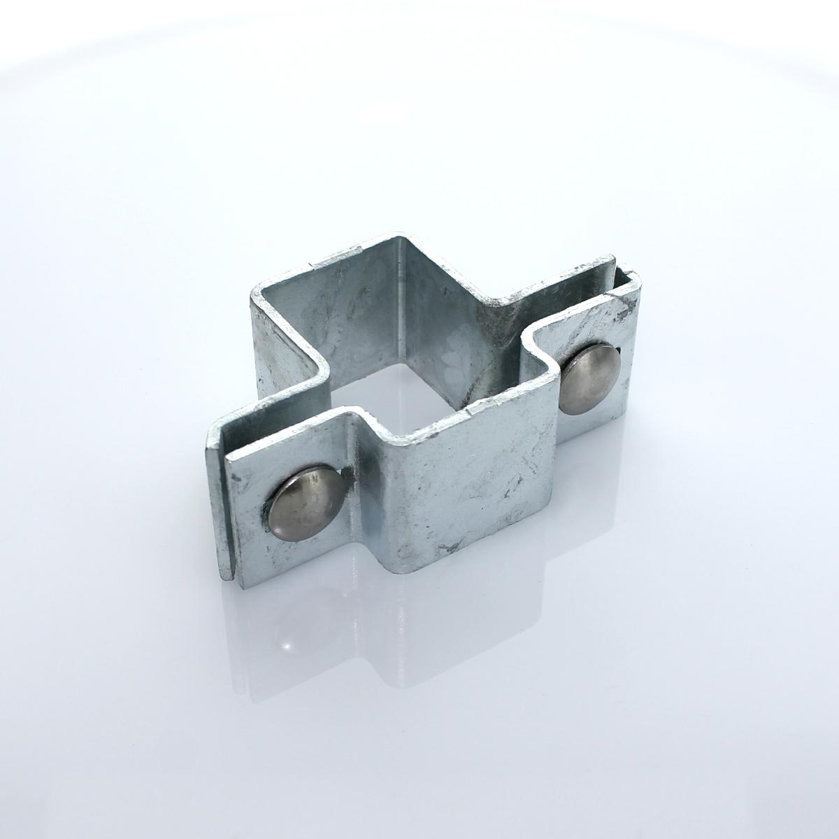 Schelle 060x040 mm Mittelschelle verzinkt cpl. mit Zubehör