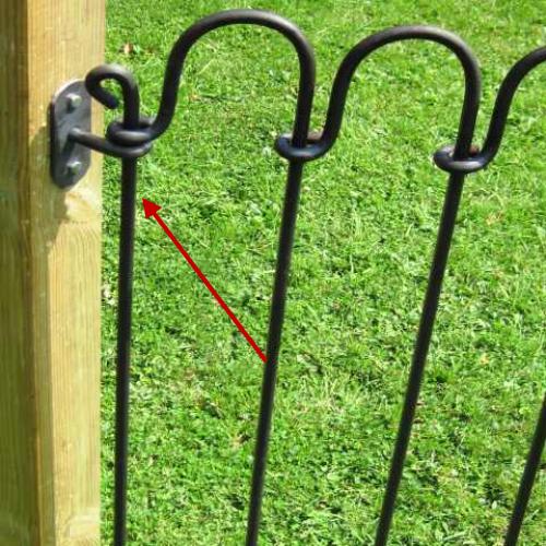 Steckzaun light verzinkt 1200 mm Endstab