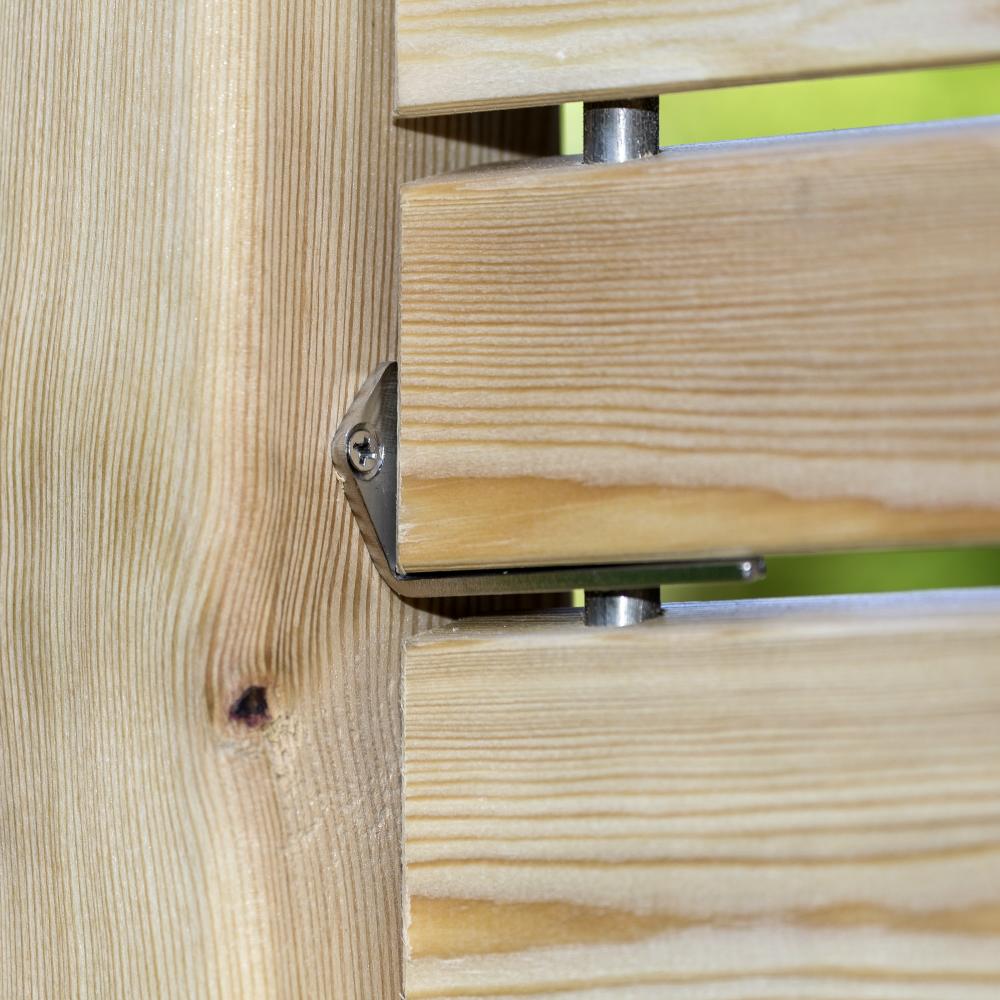 Holz-Design-Zaun Sichtschutz  Rhombus Verbindungs-Set