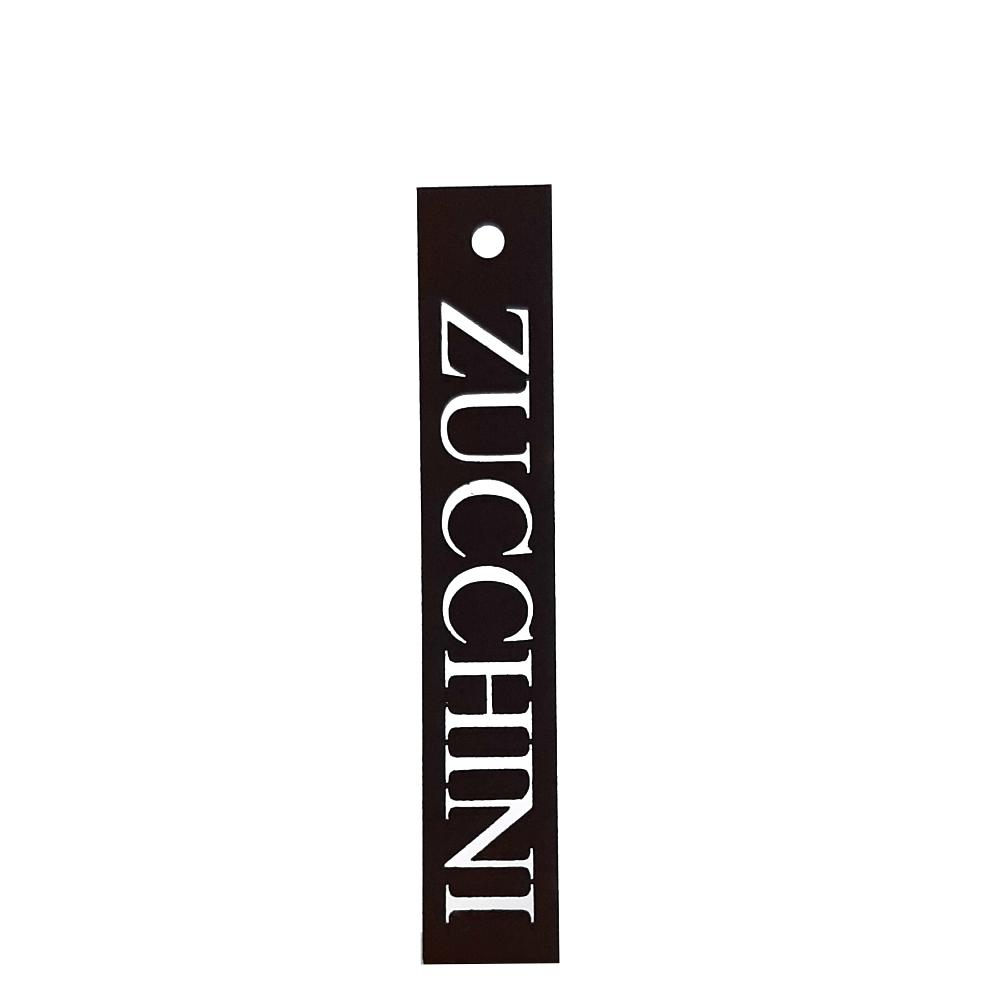 Rost Gemüseschild Zucchini
