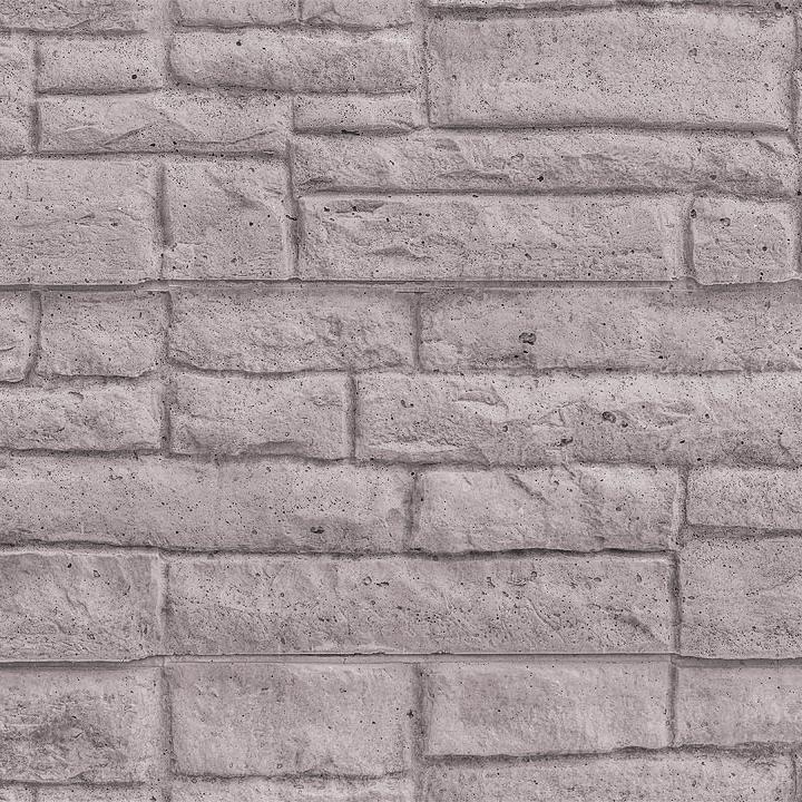 Betonzaun Mediterran - Rockstone Platte grau