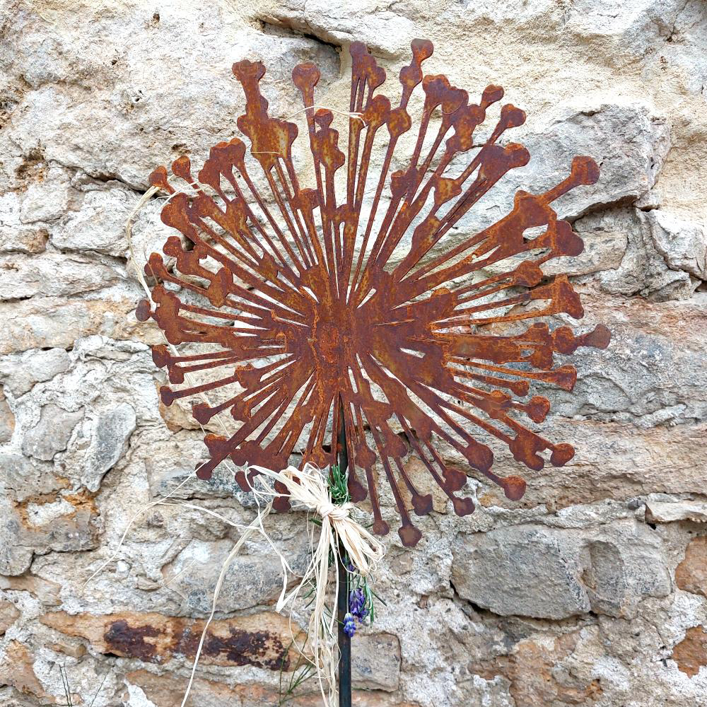 Rost Gartenstab Blume Allium 300 mm + Stab