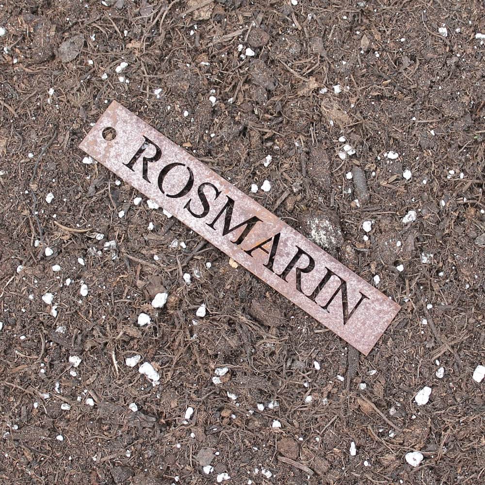 Rost Kräuterschild Rosmarin