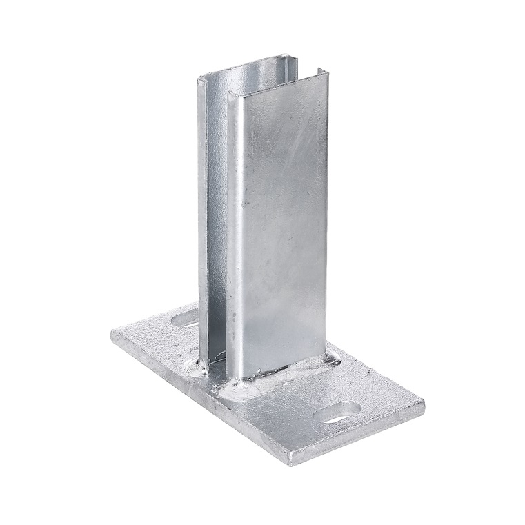 Bodenplatte 60x40 mm - 80x150 mm verzinkt
